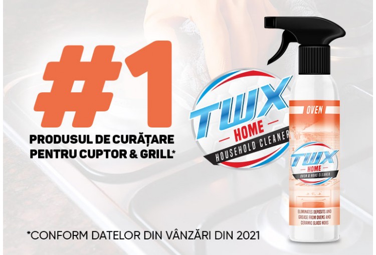 TWX® Home Oven – Produs pentru Curățat Cuptorul și Plita Fără Vapori Nocivi 300 ml